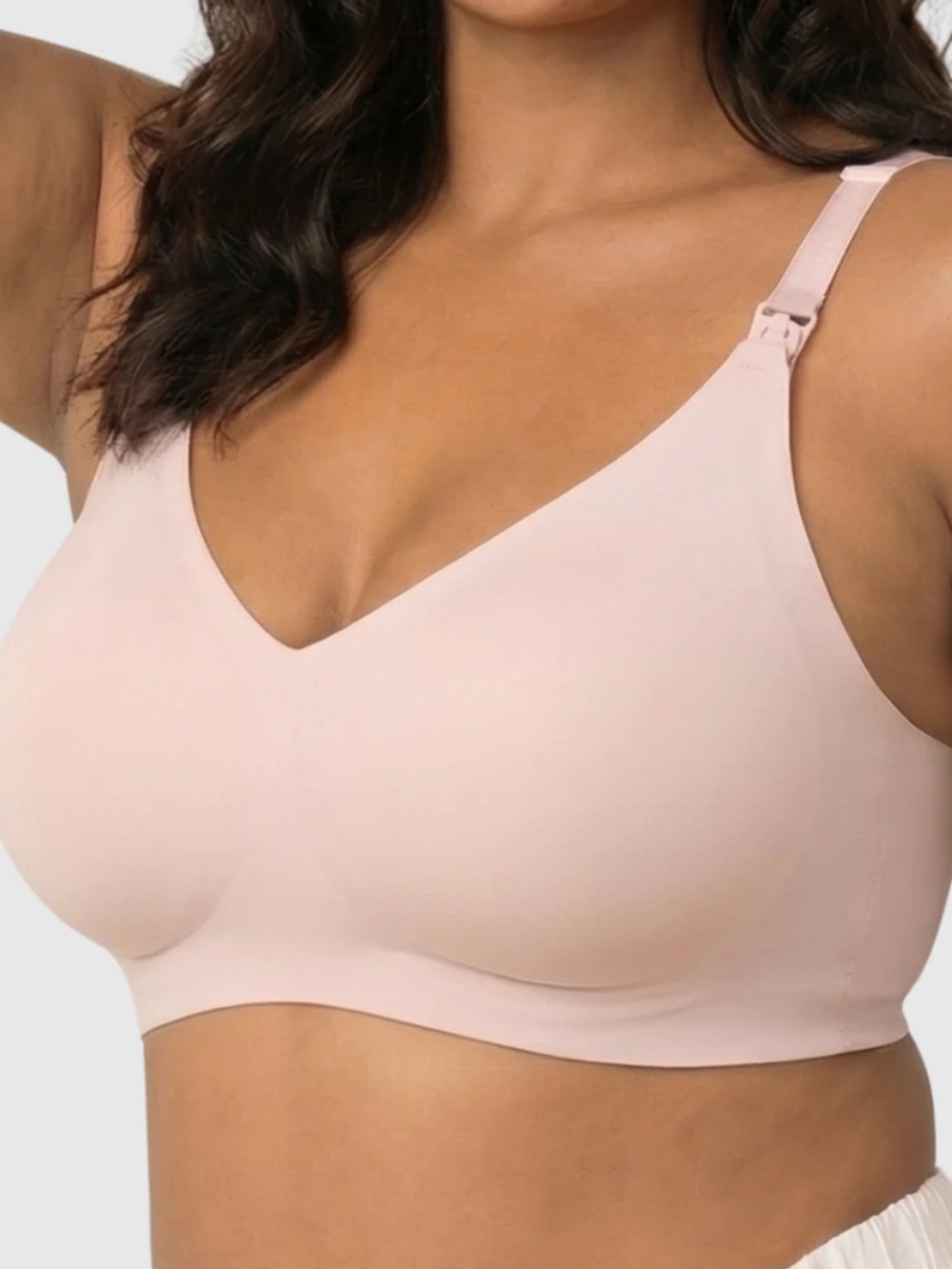 NWT Maternique Light Pink Wireless Nursing Bra